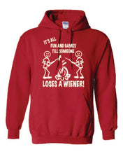 Load image into Gallery viewer, It&#39;s all Fun and Games Youth Hoodie White Letters
