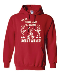 It's all Fun and Games Youth Hoodie White Letters