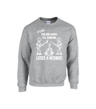 Load image into Gallery viewer, It&#39;s all Fun and Games Crewnecks White Letters
