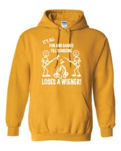 It's all Fun and Games Youth Hoodie White Letters