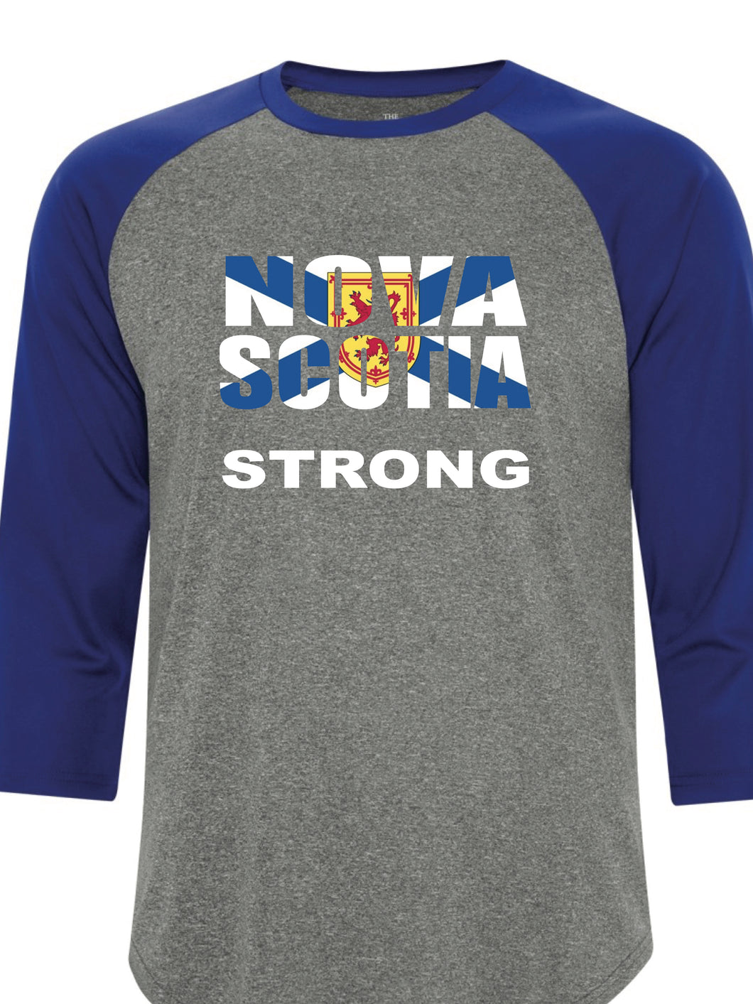 Baseball Shirt Charcoal Heather/True Royal