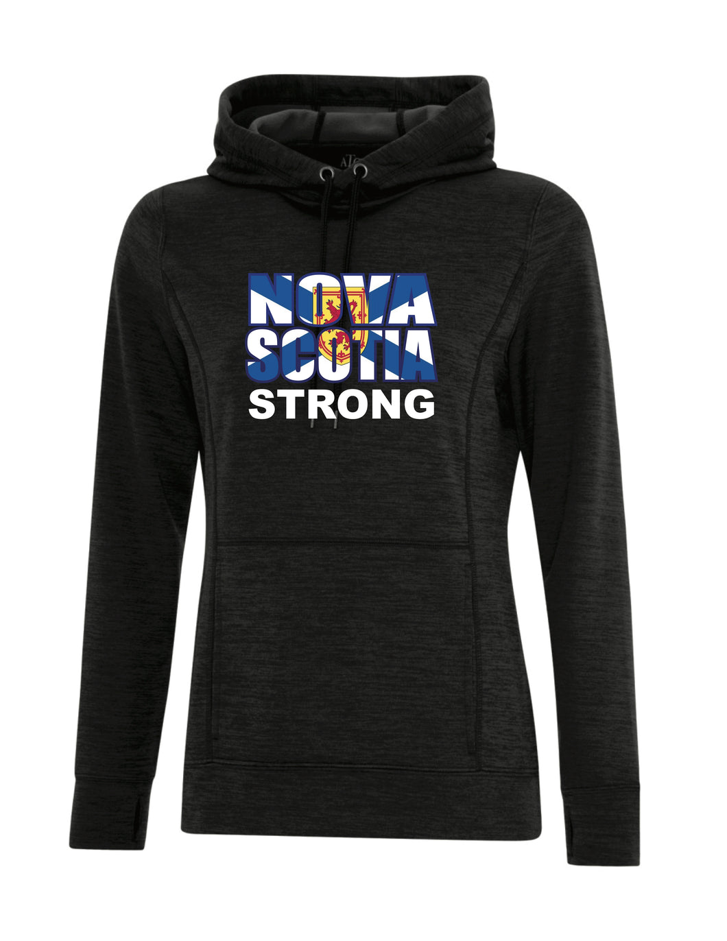 LADIES DYNAMIC HEATHER FLEECE HOODED SWEATSHIRT